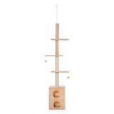 easycomfort easycomfort tiragraffi a soffitto multilivello 210 240cm con corde in juta giallo