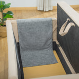 easycomfort easycomfort set 2 tiragraffi per gatti da divano tappetini tiragraffi in sisal e poliestere 130x45cm grigio