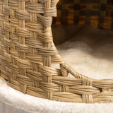 easycomfort easycomfort albero tiragraffi per gatti adulti e gattini da 95cm cuccia e casetta per gatti in rattan e pali in sisal