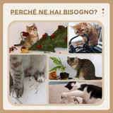 easycomfort amaca per gatti con tiragraffi per gatti a forma di cactus design 2 in 1 per interni 88.5x31.5x76.5 cm