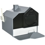 easycomfort lettiera per gatti chiusa con vassoio estraibile tappetino e paletta inclusi 47x45x42cm grigio