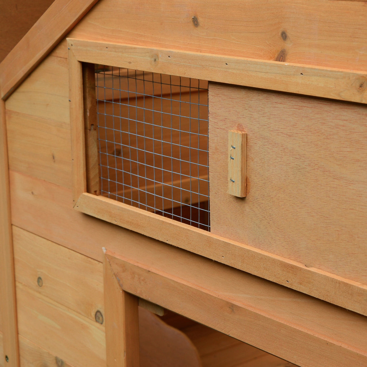 easycomfort easycomfort pollaio da giardino gabbia per galline impermeabile in legno 150x100x96.5 cm