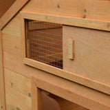 easycomfort easycomfort pollaio da giardino gabbia per galline impermeabile in legno 150x100x96.5 cm