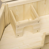 easycomfort casetta per criceti in legno a 3 livelli casa per criceti e piccoli roditori con tetto apribile e parete trasparente 115x60x55cm