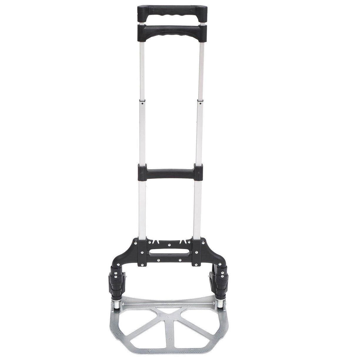 easycomfort easycomfort carrello portapacchi pieghevole max 70kg con maniglie telescopiche e altezza regolabile 41x38 7x100 cm argento