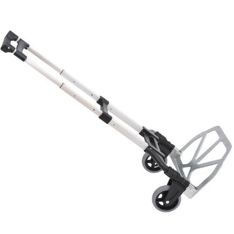 easycomfort easycomfort carrello portapacchi pieghevole max 70kg con maniglie telescopiche e altezza regolabile 41x38 7x100 cm argento