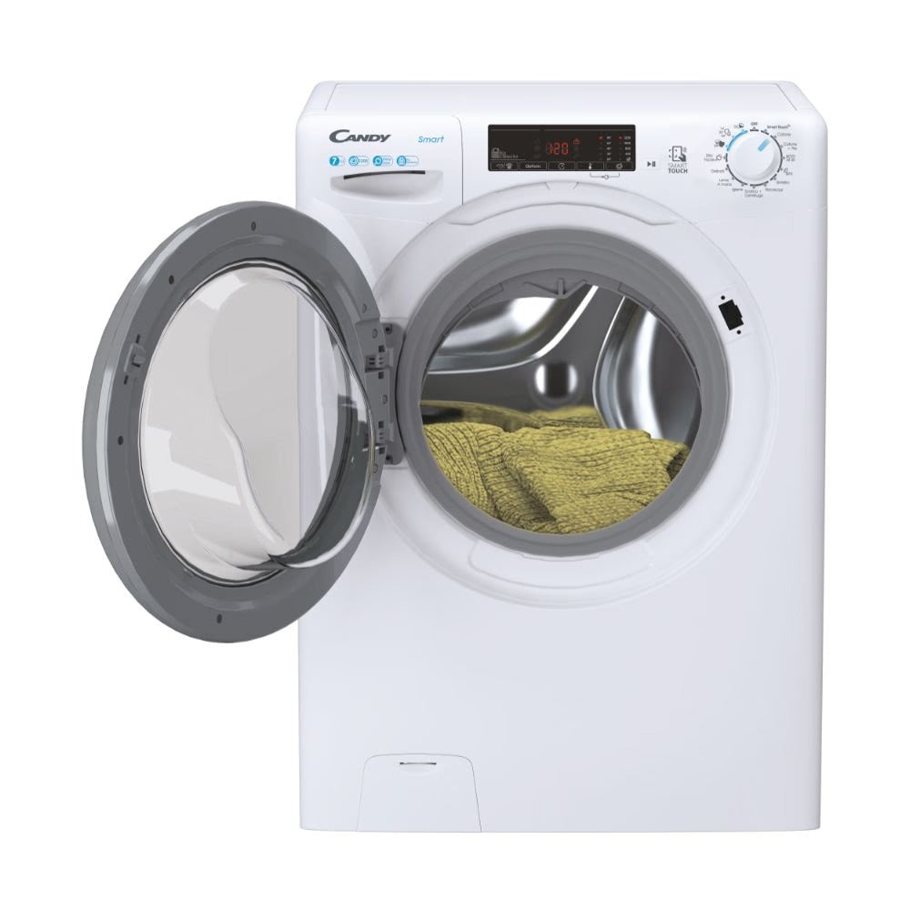 candy lavatrice a carica frontale candy css4127twr31 11 slim 7 kg classe c 1200 giri a85xl60xp40 tecnologia nfc contenuti extra sullapp bianco ean 8059019073439