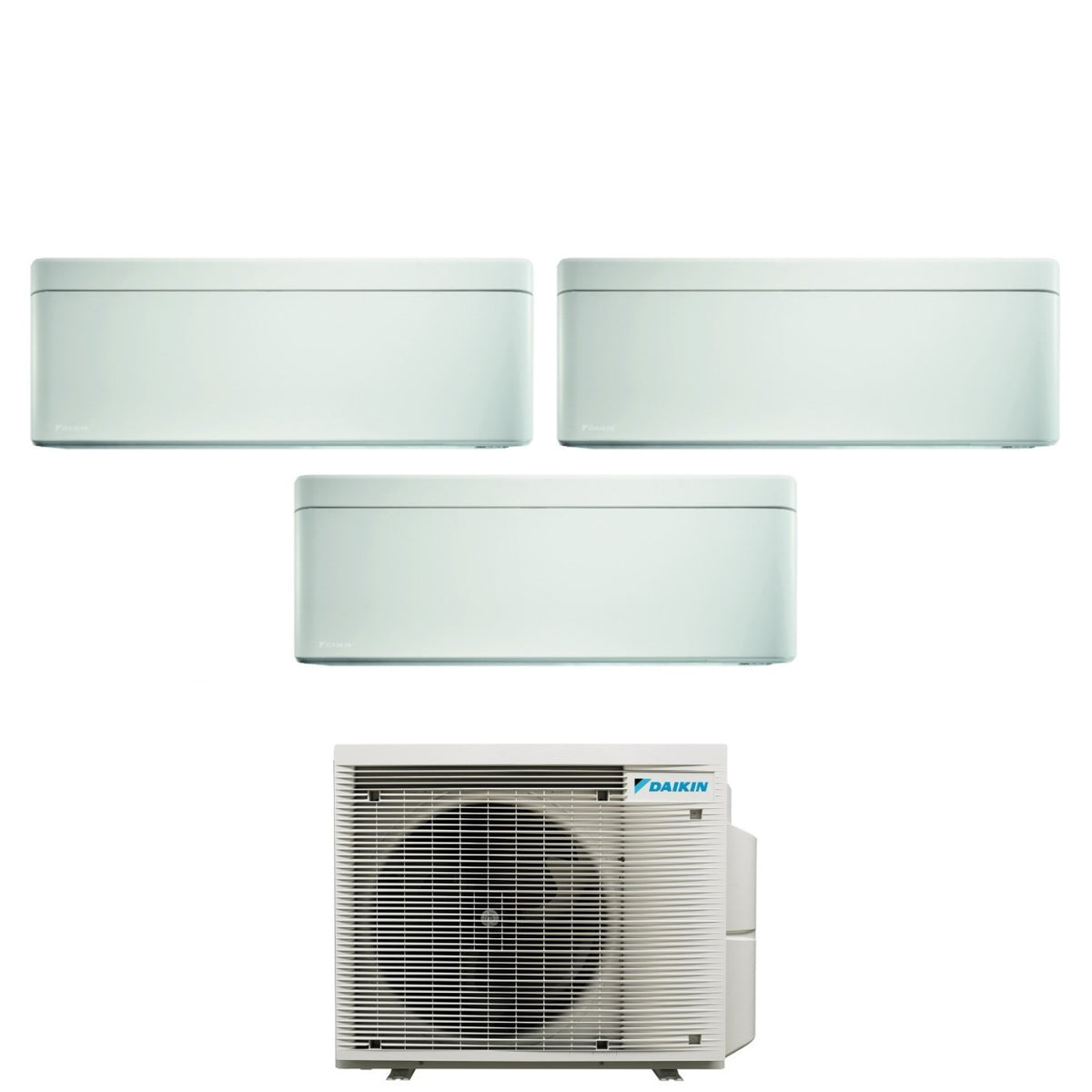 Climatiseur tri-split inverter Daikin Bluevolution - Blanc élégant - Série 5+7+12 avec 3MXM52N R-32 - Wi-Fi intégré - Puissance 5000+7000+12000 BTU - Couleur blanche - Garantie italienne