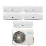 oneclima condizionatore oneclima penta split inverter serie pro 912121212 con mlt42x5y24 r 32 wi fi optional 900012000120001200012000