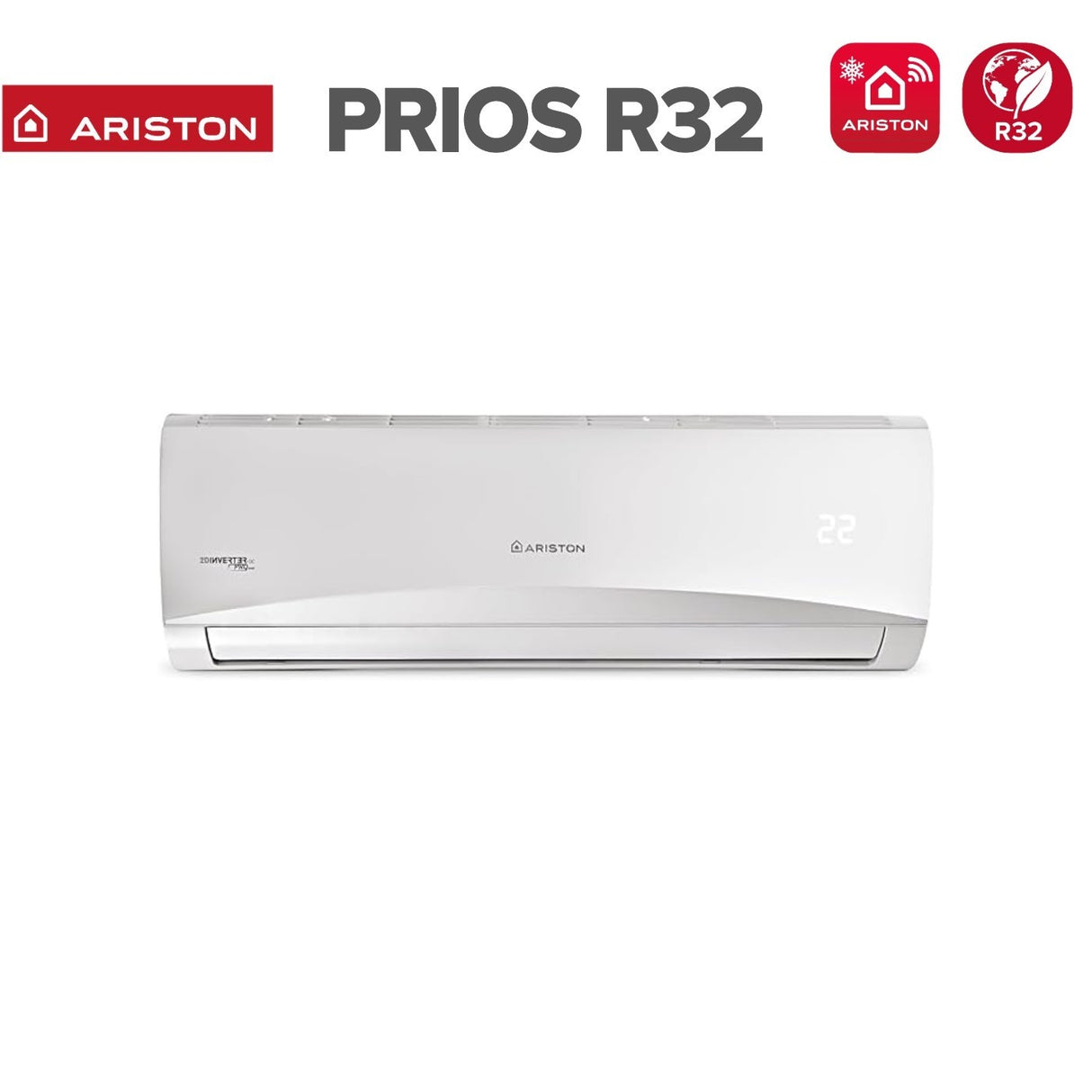 Climatiseur tri-split Ariston PRIOS 9000+9000+12000 BTU R-32 Inverter avec Wi-Fi en option (9+9+12) - XD0C-O