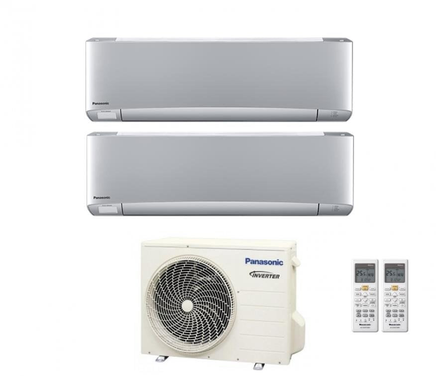 area occasioni climatizzatore condizionatore panasonic dual split inverter serie etherea silver 9_12 con cu 2z50tbe r 32 wi fi integrato 9000_12000 argento
