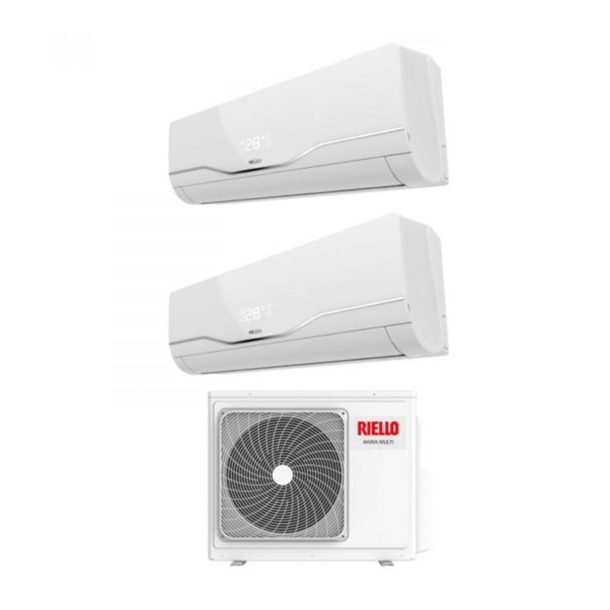 area occasioni climatizzatore condizionatore riello dual split inverter serie aaria plus 9_12 con aaria multi 250 p r 32 wi fi optional 9000_12000