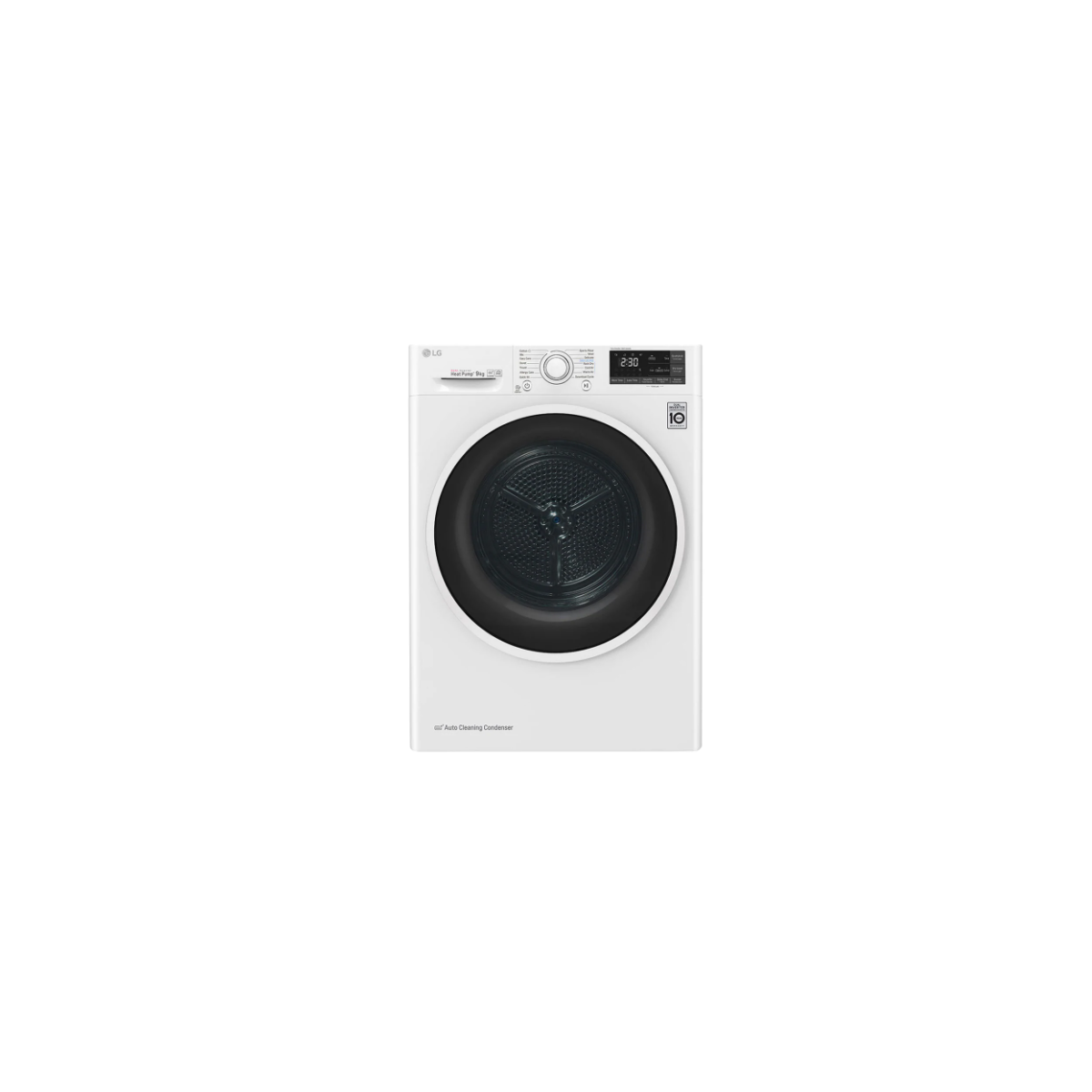 asciugatrice a carica frontale eco hybrid 9 kg lg rh90v5av6q allergy care classe a__