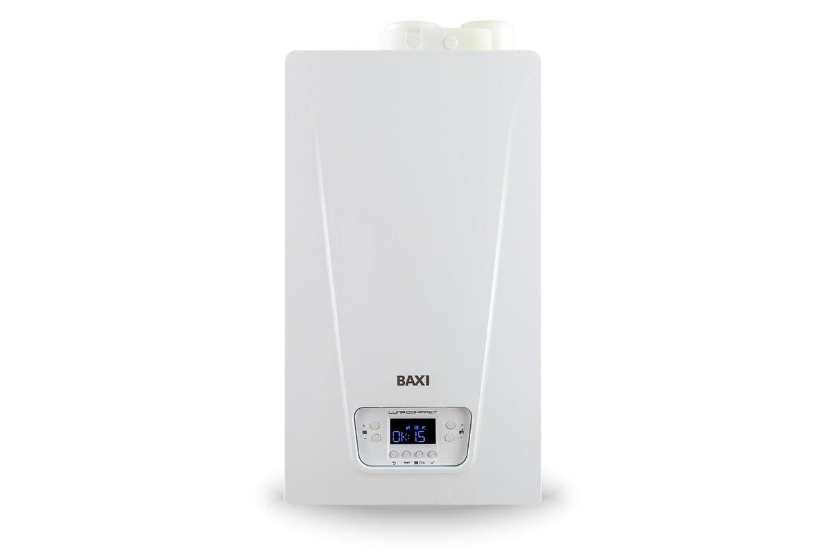 baxi caldaia a condensazione baxi luna compact 28 kw metanogpl low nox completa di kit scarico fumi
