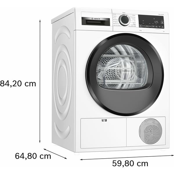 bosch asciugatrice a pompa di calore bosch serie 6 wqg23100it 8 kg classe a a842xl598xp613 easy clean mezzo carico bianco ean 4242005360925