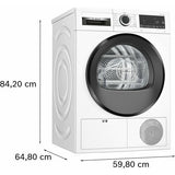bosch asciugatrice a pompa di calore bosch serie 6 wqg23100it 8 kg classe a a842xl598xp613 easy clean mezzo carico bianco ean 4242005360925