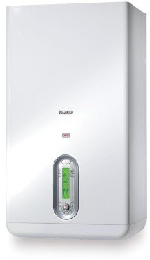 caldaia a gas riello family condens 3.5 kis metano a condensazione completa di kit fumi new erp