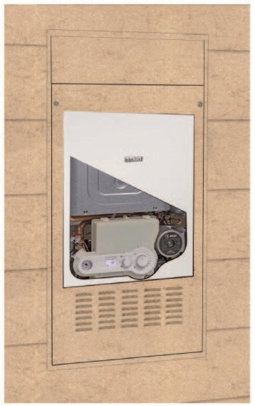 caldaia a gas riello start in condens 25 kis metano a condensazione completa di kit fumi _ unita incasso new erp