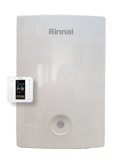 caldaia rinnai a condensazione momiji 34 kw completa di kit scarico fumi con cronotermostato wi fi intergrato metano low nox reb kai3135ff