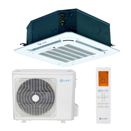 climatizzatore condizionatore a cassetta 650x650 clivet inverter serie box2 18000 btu ib3 xy 53m completo di griglia r 32 a__ wi fi optional