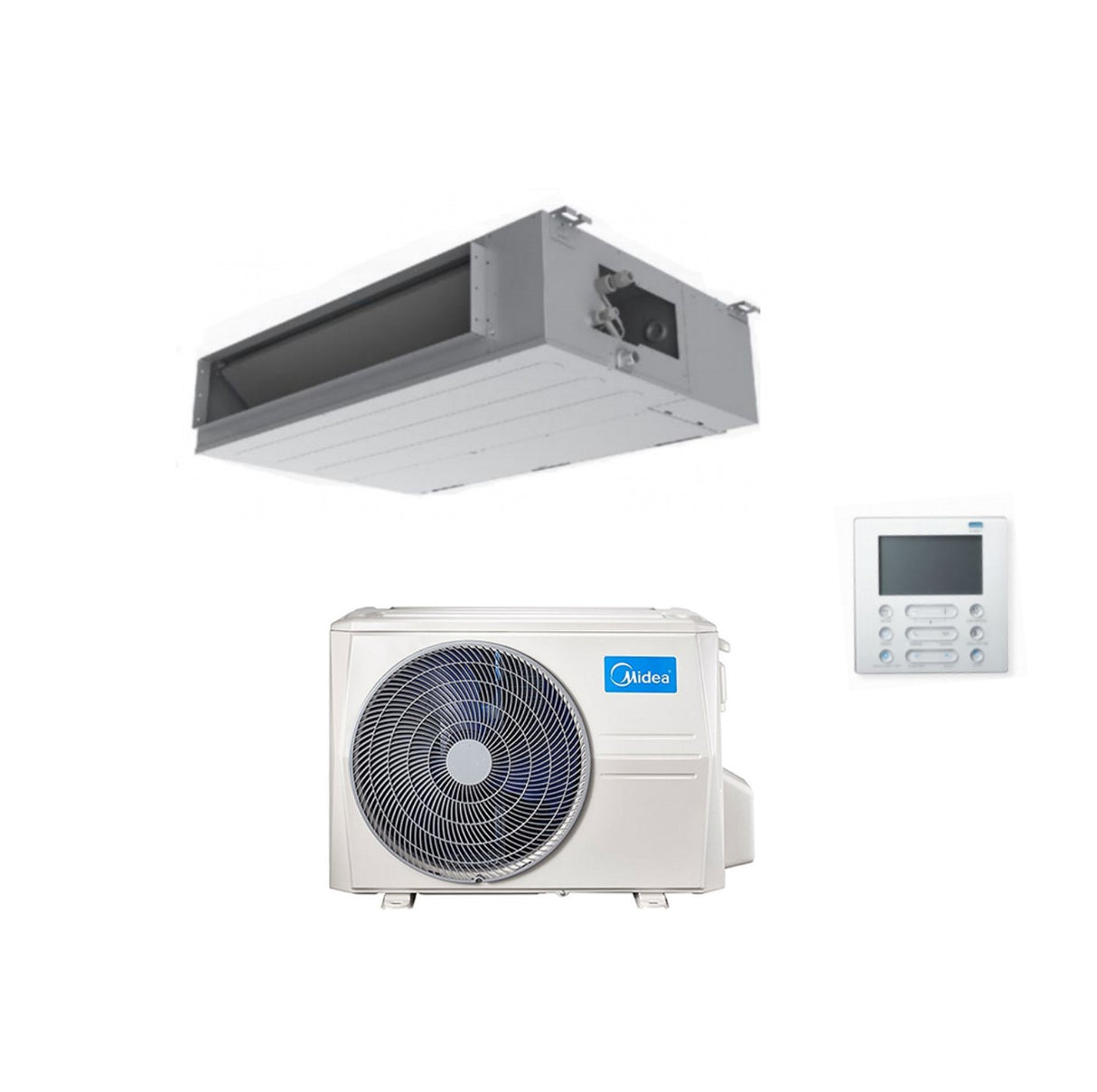 climatizzatore condizionatore canalizzato canalizzabile midea inverter 12000 btu r 32 mtiu 12fnxd0 con comando a filo a__ 16626