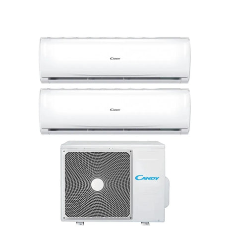 climatizzatore condizionatore candy dual split inverter serie pura 9_9 con cy 2t14aout r 32 wi fi integrato 9000_9000