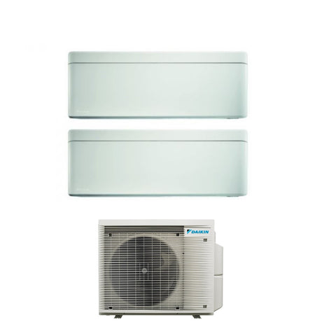 climatizzatore condizionatore daikin bluevolution dual split inverter serie stylish white 9_12 con 2mxm50m9 n r 32 wi fi integrato 9000_12000 colore bianco garanzia italiana