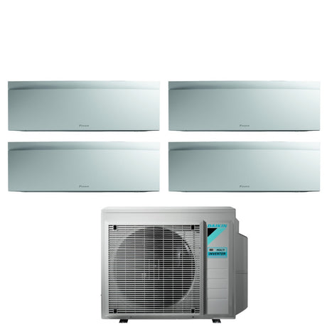 climatizzatore condizionatore daikin bluevolution quadri split inverter serie emura white iii 7_7_7_7 con 4mxm68n r 32 wi fi integrato 7000_7000_7000_7000 colore bianco opaco garanzia italiana