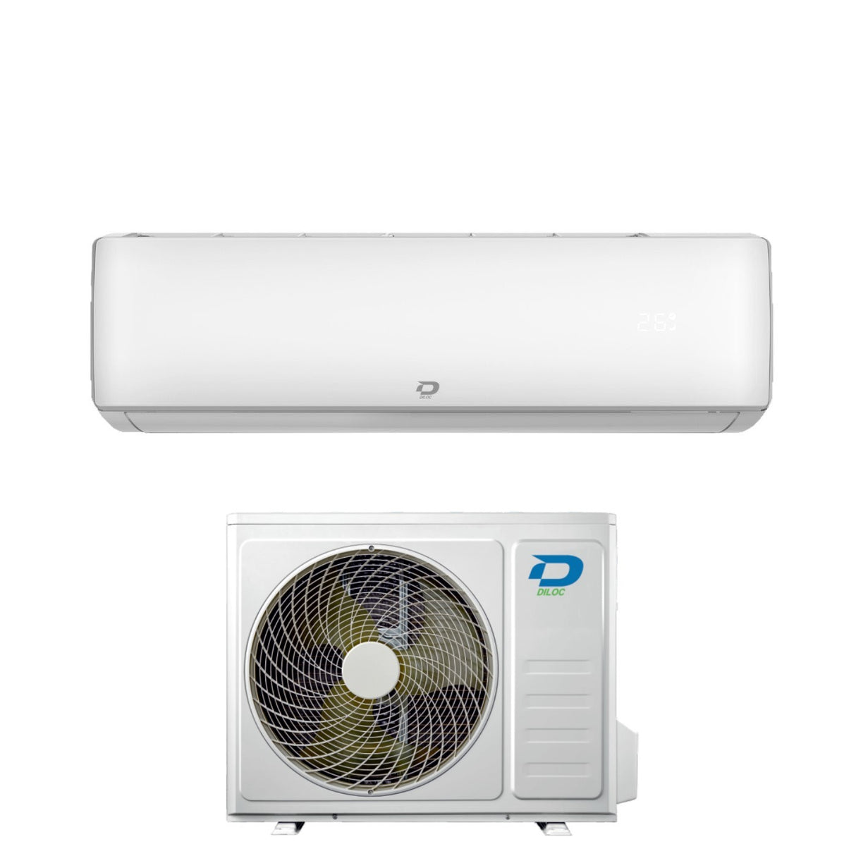 climatizzatore condizionatore diloc inverter serie sky plus 18000 btu d.sky18000plus r 32 wi fi integrato classe a__ a_ novita