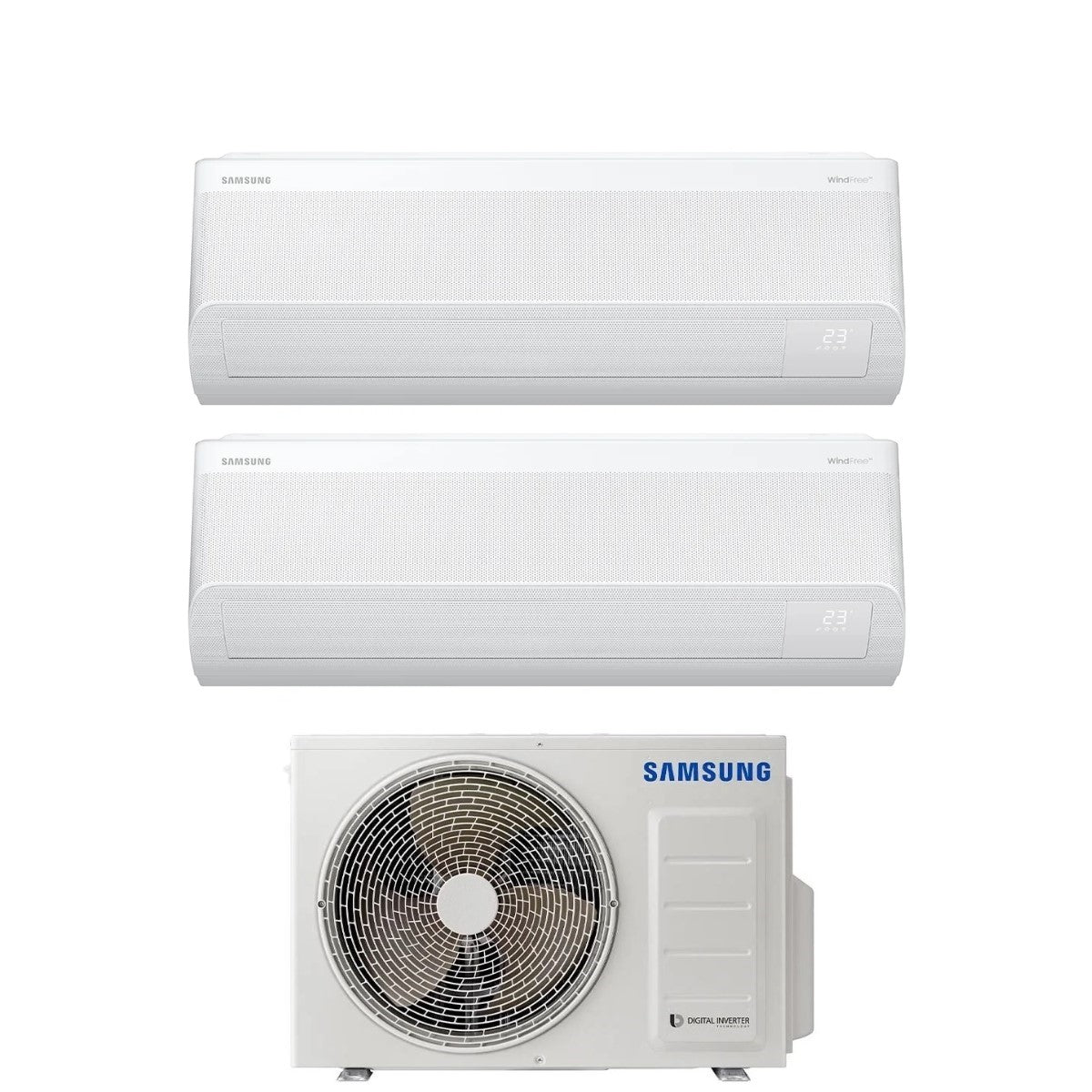 climatizzatore condizionatore dual split inverter samsung serie windfree avant 9000_12000 btu con aj040txj2kg a___ wi fi 9_12 novita