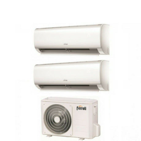 climatizzatore condizionatore ferroli dual split inverter r32 serie diamant m 7000_12000 con 14 2 7_12 wi fi integrato