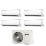 climatizzatore condizionatore ferroli quadri split inverter serie diamant plus m 7_7_9_12 con 28 4 r 32 wi fi integrato 7000_7000_9000_12000 novita