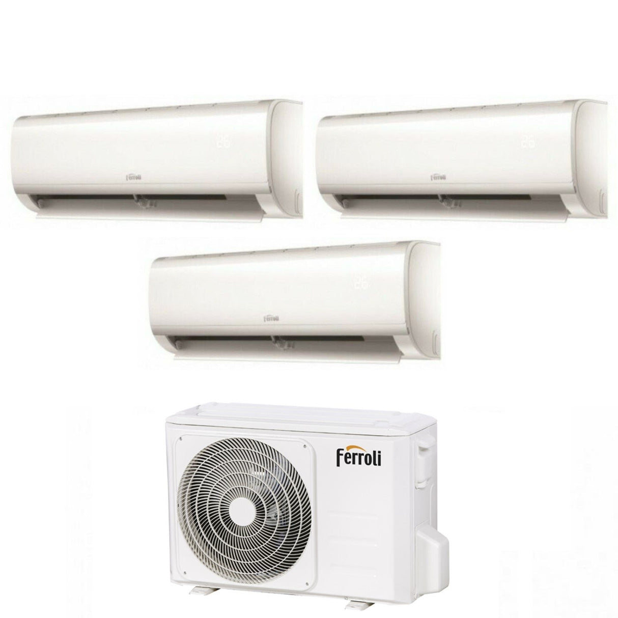 climatizzatore condizionatore ferroli trial split inverter serie diamant m 7_7_7 con 27 3 r 32 wi fi integrato 7000_7000_7000 novita
