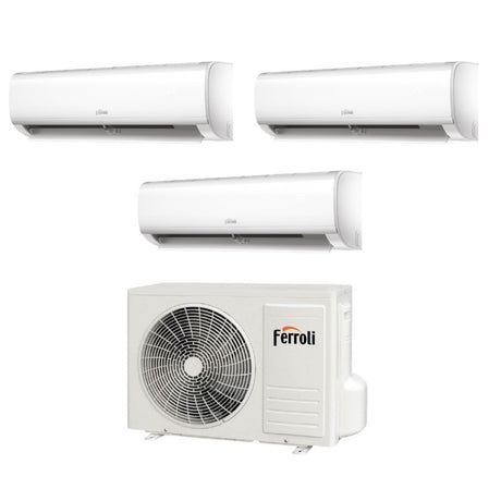 climatizzatore condizionatore ferroli trial split inverter serie diamant plus m 7_7_9 con 21 3 r 32 wi fi integrato 7000_7000_9000 novita