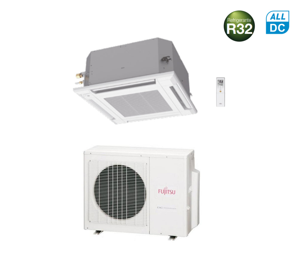 climatizzatore condizionatore fujitsu cassetta 4 vie serie kv eco 22000 btu r 32 cod. 3ngf88120 a__ novita