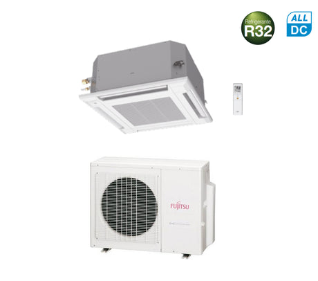 climatizzatore condizionatore fujitsu cassetta 4 vie serie kv eco 22000 btu r 32 cod. 3ngf88120 a__ novita