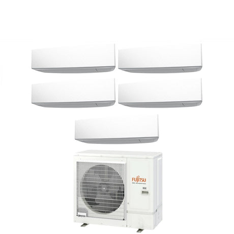 climatizzatore condizionatore fujitsu penta split inverter serie ke white 9_9_9_9_14 con aoyg36kbta5 r 32 wi fi integrato 9000_9000_9000_9000_14000 colore bianco