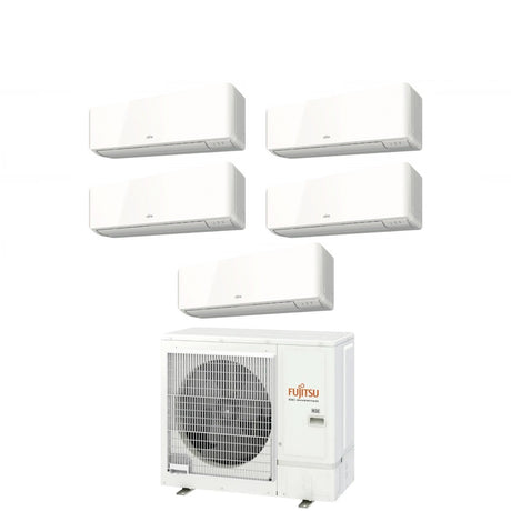 climatizzatore condizionatore fujitsu penta split inverter serie km 9_9_12_12_12 con aoyg36kbta5 r 32 wi fi integrato 9000_9000_12000_12000_12000