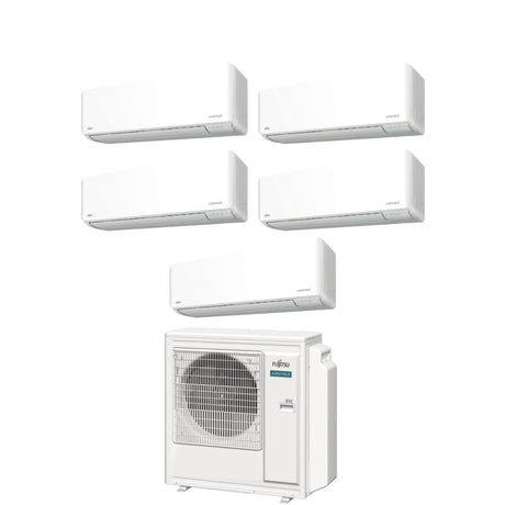 climatizzatore condizionatore fujitsu penta split inverter serie km 9_9_9_12_12 con aoyg36kbta5 r 32 wi fi integrato 9000_9000_9000_12000_12000