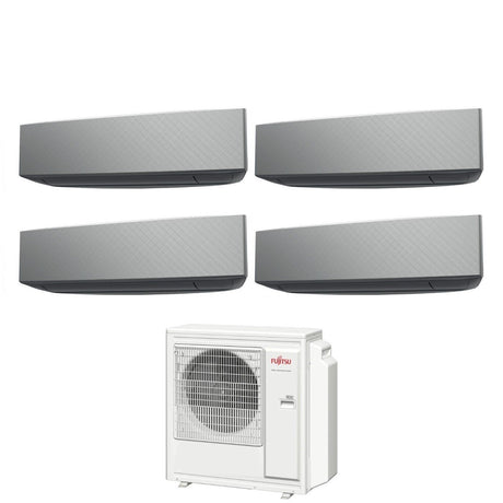 climatizzatore condizionatore fujitsu quadri split inverter serie ke silver 7_9_12_14 con aoyg30kbta4 r 32 wi fi integrato 7000_9000_12000_14000 colore bianco