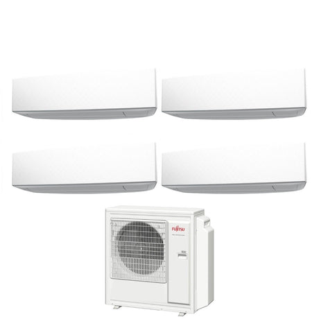 climatizzatore condizionatore fujitsu quadri split inverter serie ke white 9_9_14_14 con aoyg30kbta4 r 32 wi fi integrato 9000_9000_14000_14000 colore bianco