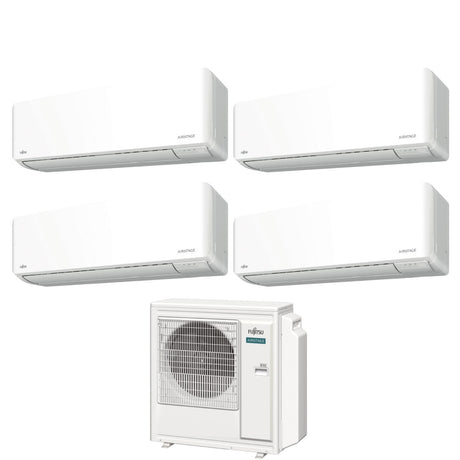 climatizzatore condizionatore fujitsu quadri split inverter serie km 12_12_12_12 con aoyg30kbta4 r 32 wi fi integrato 12000_12000_12000_12000