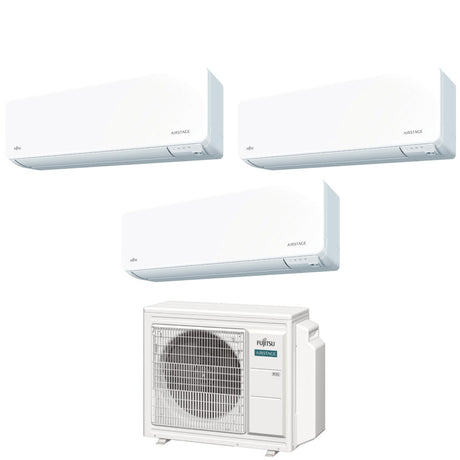climatizzatore condizionatore fujitsu trial split inverter serie kg 7_7_14 con aoyg18kbta3 r 32 wi fi integrato 7000_7000_14000