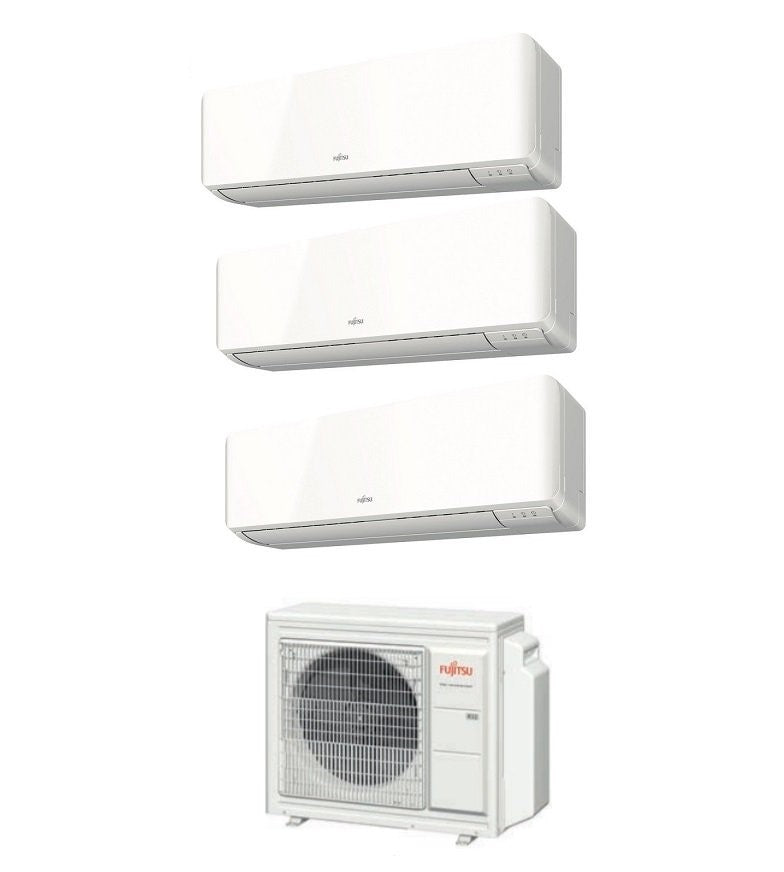 climatizzatore condizionatore fujitsu trial split inverter serie km 9_9_9 con aoyg24kbta3 r 32 9000_9000_9000 wi fi optional kmcc novita