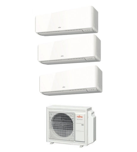 climatizzatore condizionatore fujitsu trial split inverter serie km 9_9_9 con aoyg24kbta3 r 32 9000_9000_9000 wi fi optional kmcc novita