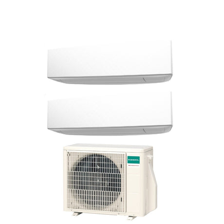 climatizzatore condizionatore general fujitsu dual split inverter serie keta white 7_12 con aohg18kbta2 r 32 wi fi optional 7000_12000 colore bianco novita