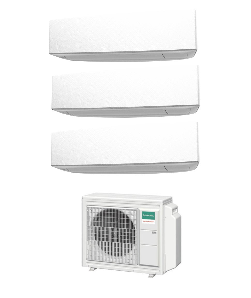 climatizzatore condizionatore general fujitsu trial split inverter keta white 12_12_12 btu con aohg24kbta3 r 32 12000_12000_12000 wi fi optional novita