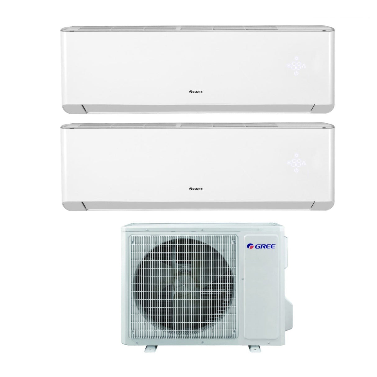 climatizzatore condizionatore gree dual split inverter serie amber 9_9 con gwhd18nk6ko r 32 wi fi 9000_9000 new 2018