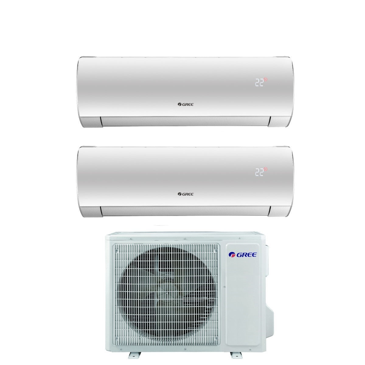 climatizzatore condizionatore gree dual split inverter serie fairy 9_12 con gwhd 18 nk6oo r 32 wi fi integrato 9000_12000