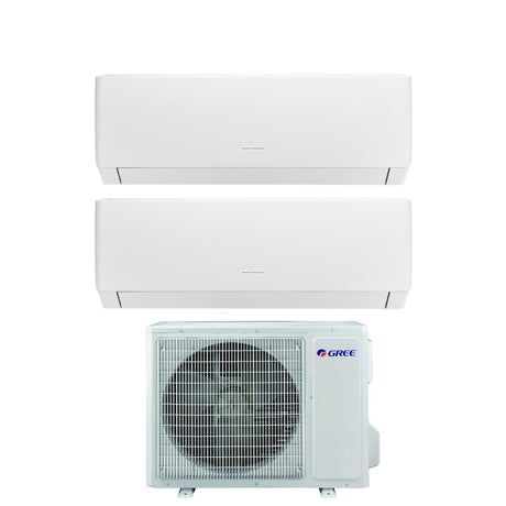 climatizzatore condizionatore gree dual split inverter serie pular 7_7 con gwhd 14 nk6oo r 32 wi fi integrato 7000_7000